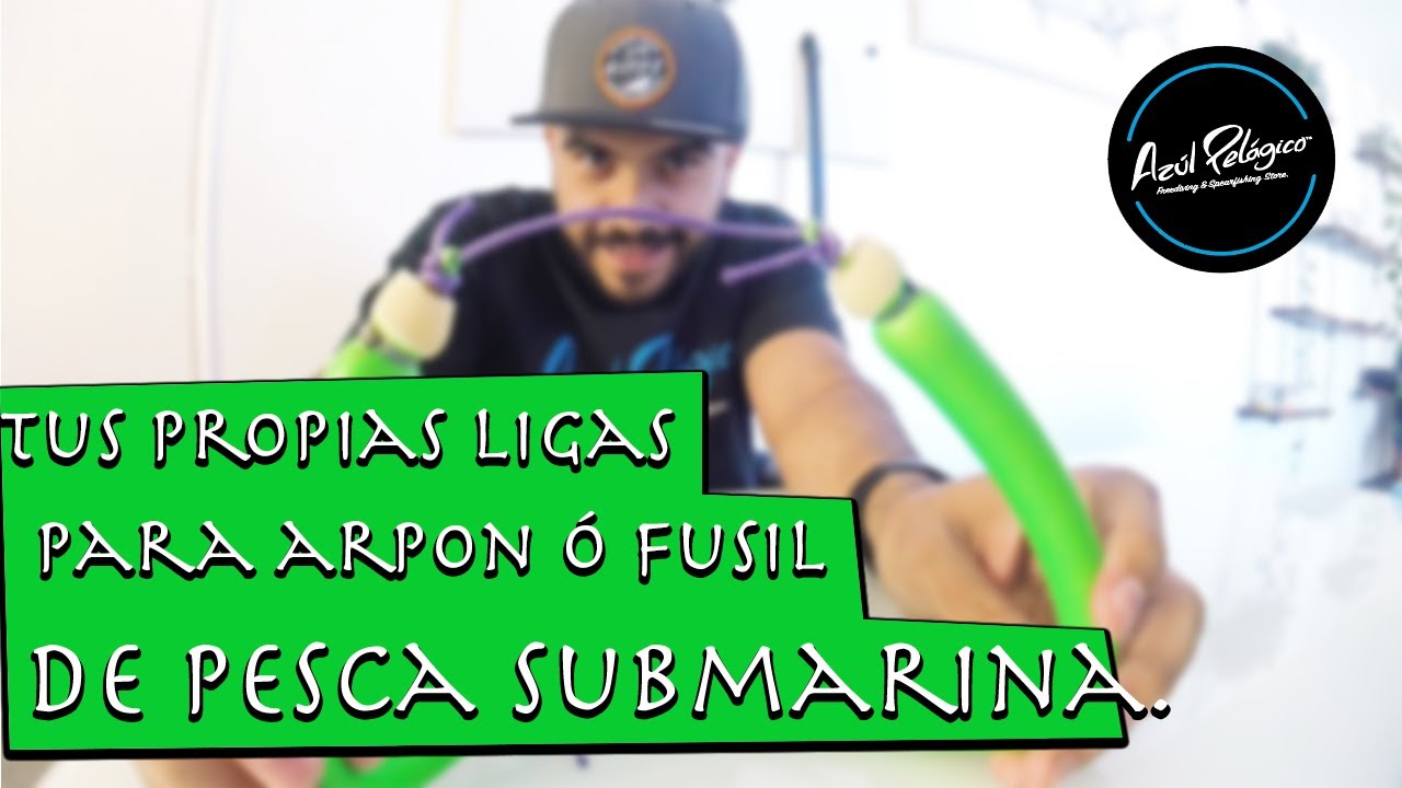 Como hacer ligas para arpón o fusil de pesca submarina 