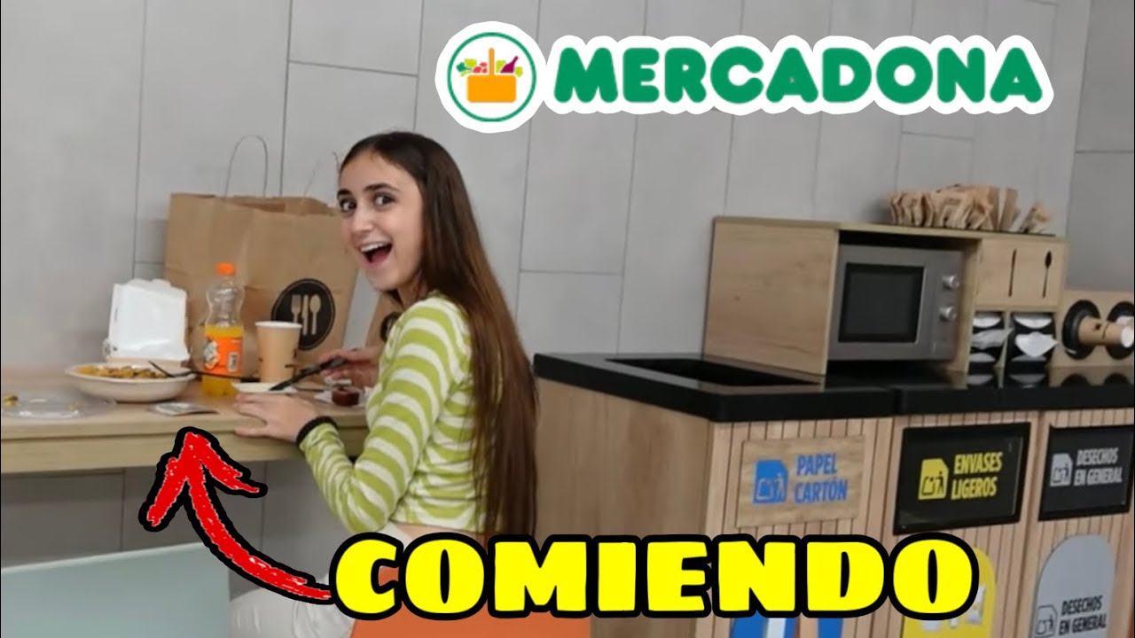 COMIENDO en MERCADONA como un RESTAURANTE! 🍔COMIDA RÁPIDA! - Silvia Sánchez
