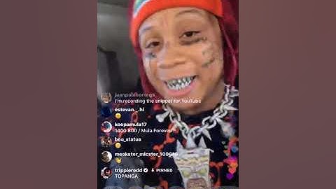 Trippie Redd on ig live with his new single “TOPANGA”
