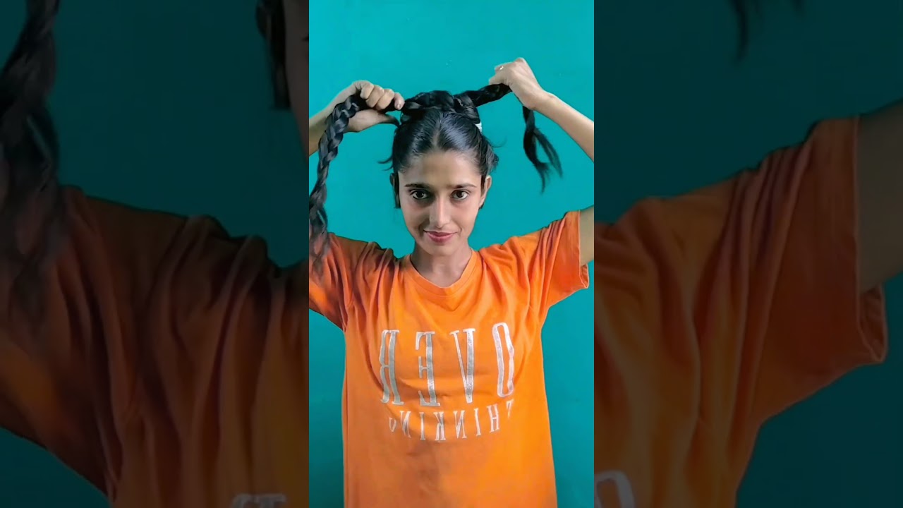 # bast summer hairbun tutorial hack 😲#hairstyle #nowpost #trending