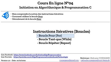 04 - Cours 04 : Instructions itératives (Partie 1 : La boucle Pour)