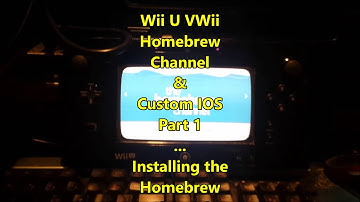 Wii U V Wii Home Brew Channel NAND Back up And Cios Install guide