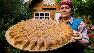 Traditional Azerbaijani Hazelnut Baklava | Outdoor Cooking
