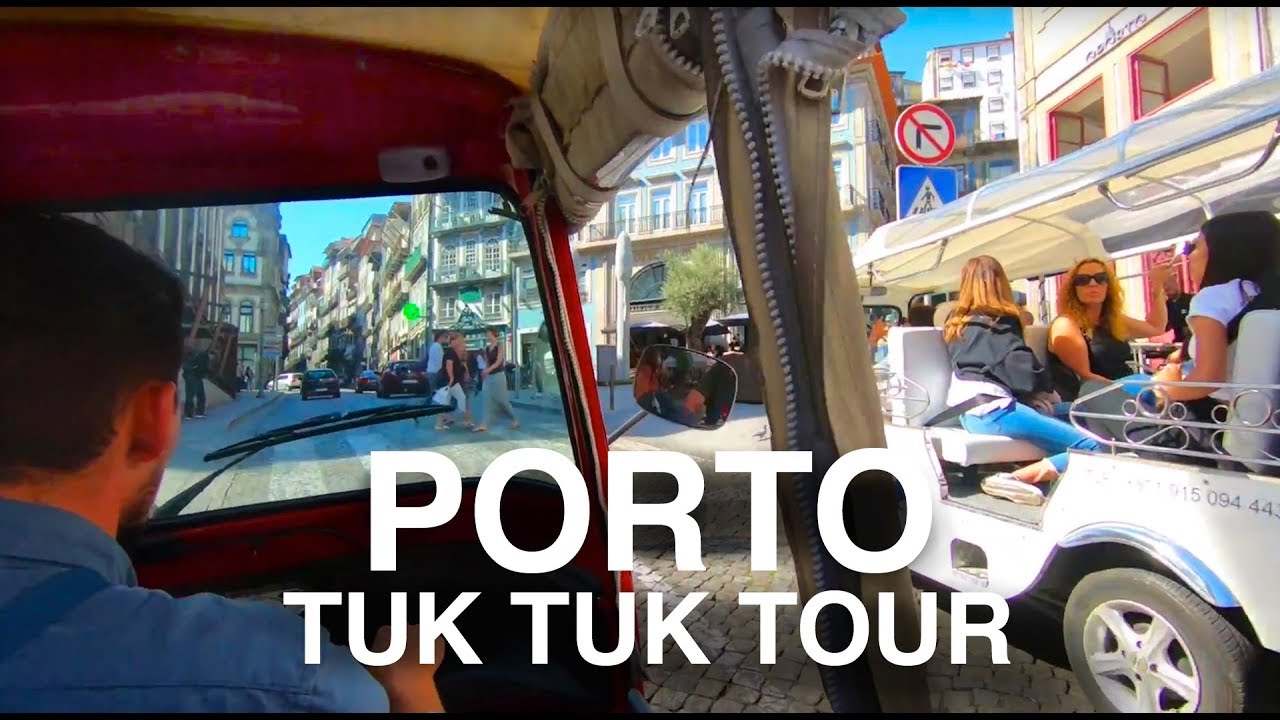 [4K] PORTO, PORTUGAL TOUR - Street Tour in a tuk tuk