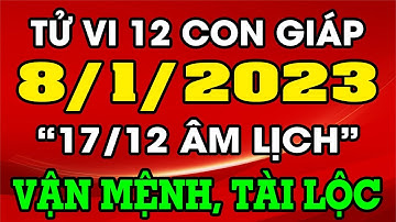 Tử vi hàng ngày 12 con giáp ngày 8/1/2023: Xem Vận Mệnh, Tài Lộc, Công Danh, Nhân Duyên, Sự Nghiệp