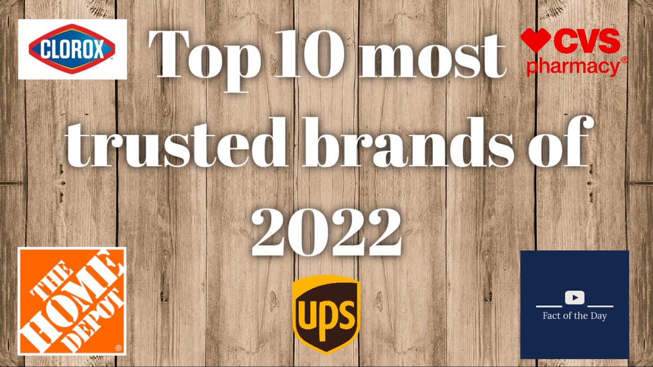 Top 10 most trusted brands of 2022