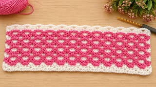 Everyone Will Love This Pattern! 😍 Two-Color, Very Easy Knitting Pattern (For Blankets & Vests)