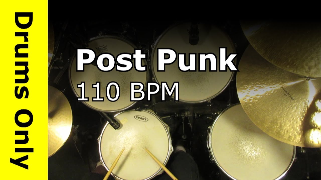 Post Punk Drum Track 110 BPM YouTube