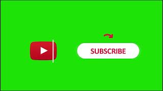 Subscribe Button Green Screen || Viral YouTube Overlay 4K