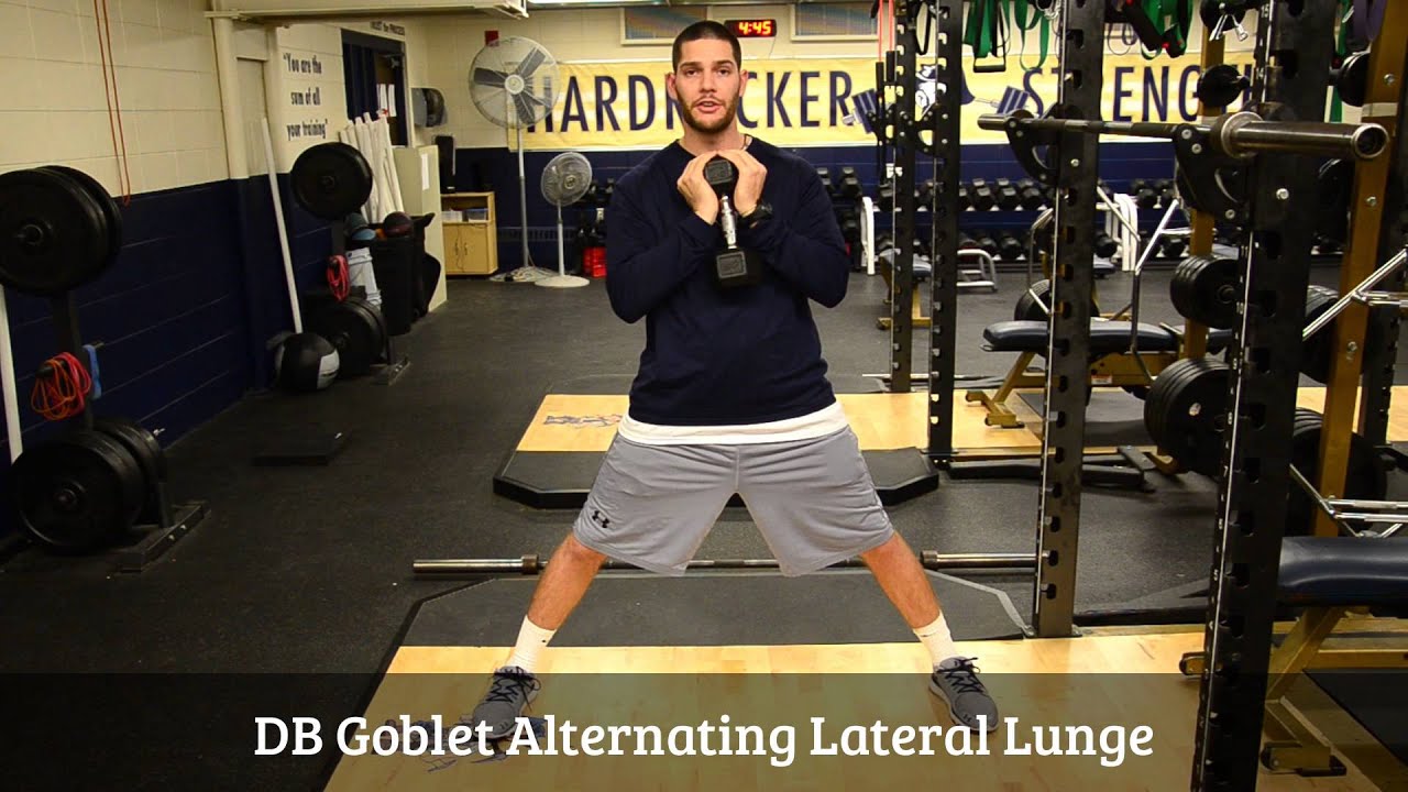 DB Goblet Alternating Lateral Lunge - YouTube