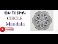 How to draw circle mandala step by step easily    circle  mandala sahise kaise kare