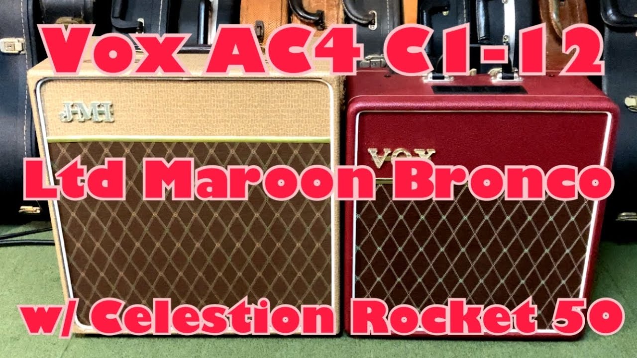 VOX AC4 C1-12 Limited Edition [MAROON BRONCO] w/Celestion Rocket 