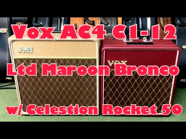 VOX AC4 C1-12 Limited Edition [MAROON BRONCO] w/Celestion Rocket 