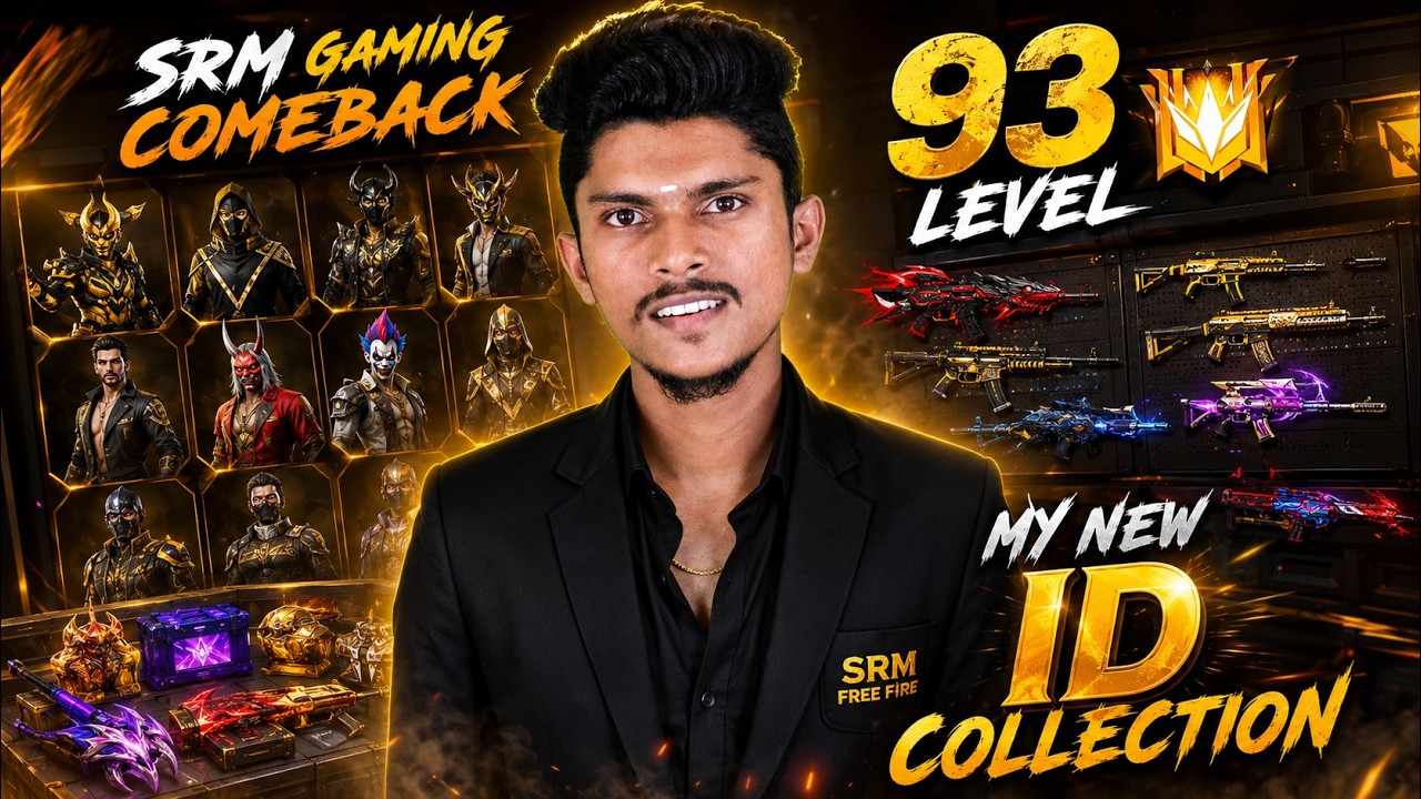 SRM Gaming 2026 Permanent Free fire Id Collection..?