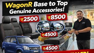 Wagon r Genuine Accessories With Price ✅ Wagonr Modification 2026 ✅ Wagonr Lxi Modification ✅