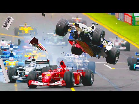 Scariest Flying F1 Crashes Of All Time 