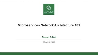 Webinar: Microservices Network Architecture 101