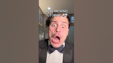 REAL MEWING TUTORIAL💀#real #mewing #tutorial #shelove #jawline #stepbystep