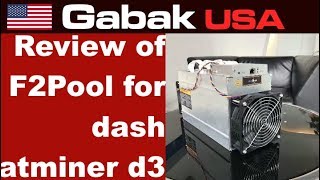 review of f2pool for dash antminer d3