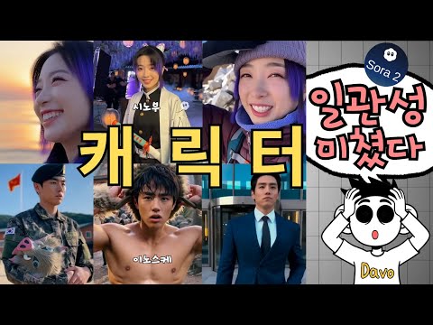 캐릭터 일관성 성능 미쳐버린 SORA2..! 사용하는 법까지!
