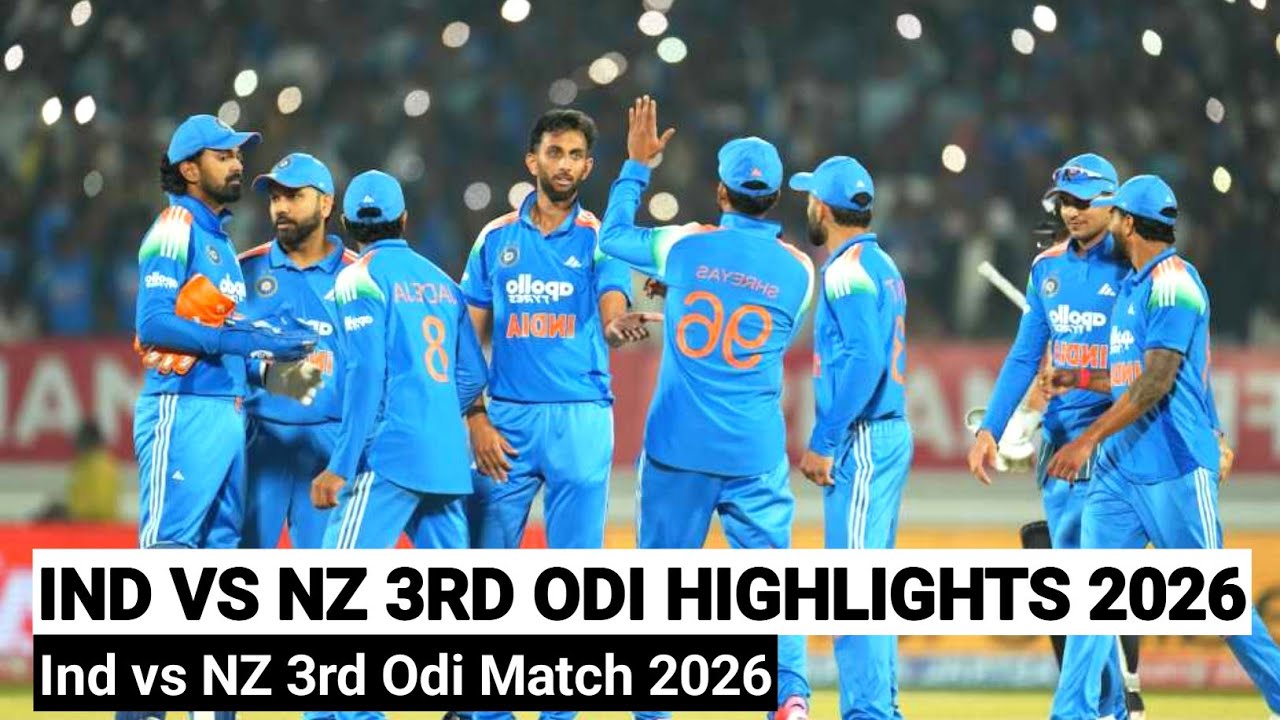IND VS NZ 3RD ODI HIGHLIGHTS 2026 | INDIA VS NEW ZEALAND ODI SERIES 2026