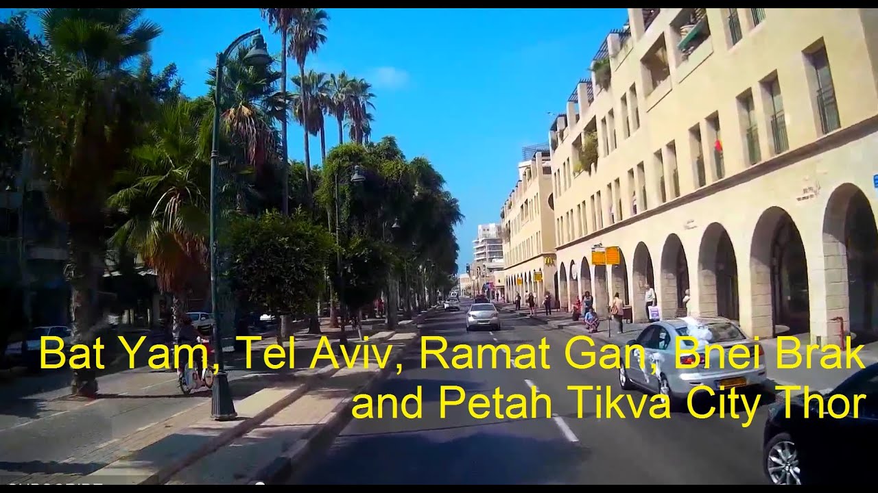 City Tour Bat Yam, Tel Aviv, Ramat Gan, Bnei Brak and Petah Tikva by Articulated bus קו 1