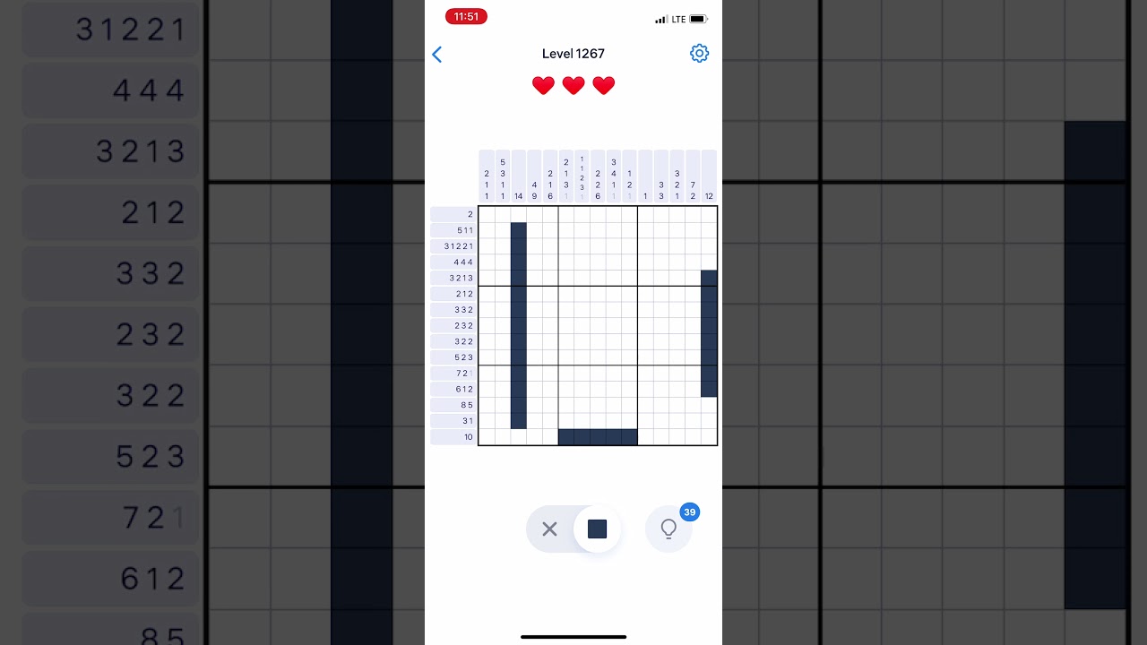 Nonogram.com - Number Puzzle LEVEL 1267 - No Boosters - YouTube