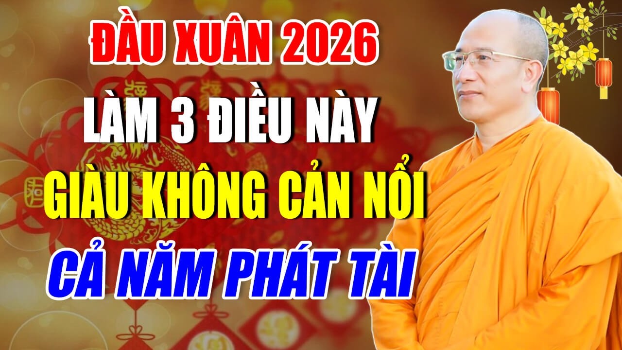 ĐẦU XUÂN 2026: Tiền Về Như Thác, Xóa Sạch Nợ Nần, Cả Năm Giàu Sang Nếu Biết 3 Điều Này (QUÁ HAY)