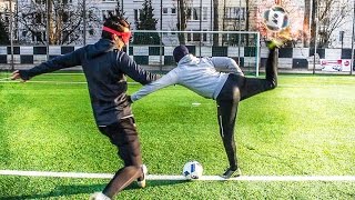 First try lattenschießen fußball challenge!