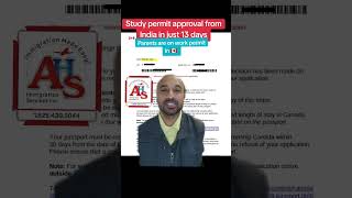 Study permit approval in 13 days! #amansharmarcic #ahsimmigration #canadaimmigration