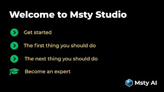 Getting Started with Msty Studio