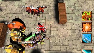 Unity 4, Mecanim Fighter Prototype PC/NPC/Tower AI Test