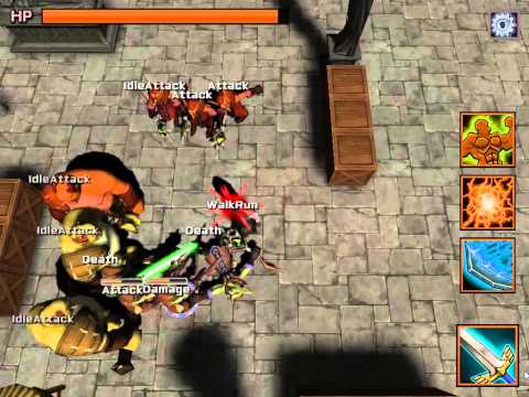 Unity 4, Mecanim Fighter Prototype PC/NPC/Tower AI Test