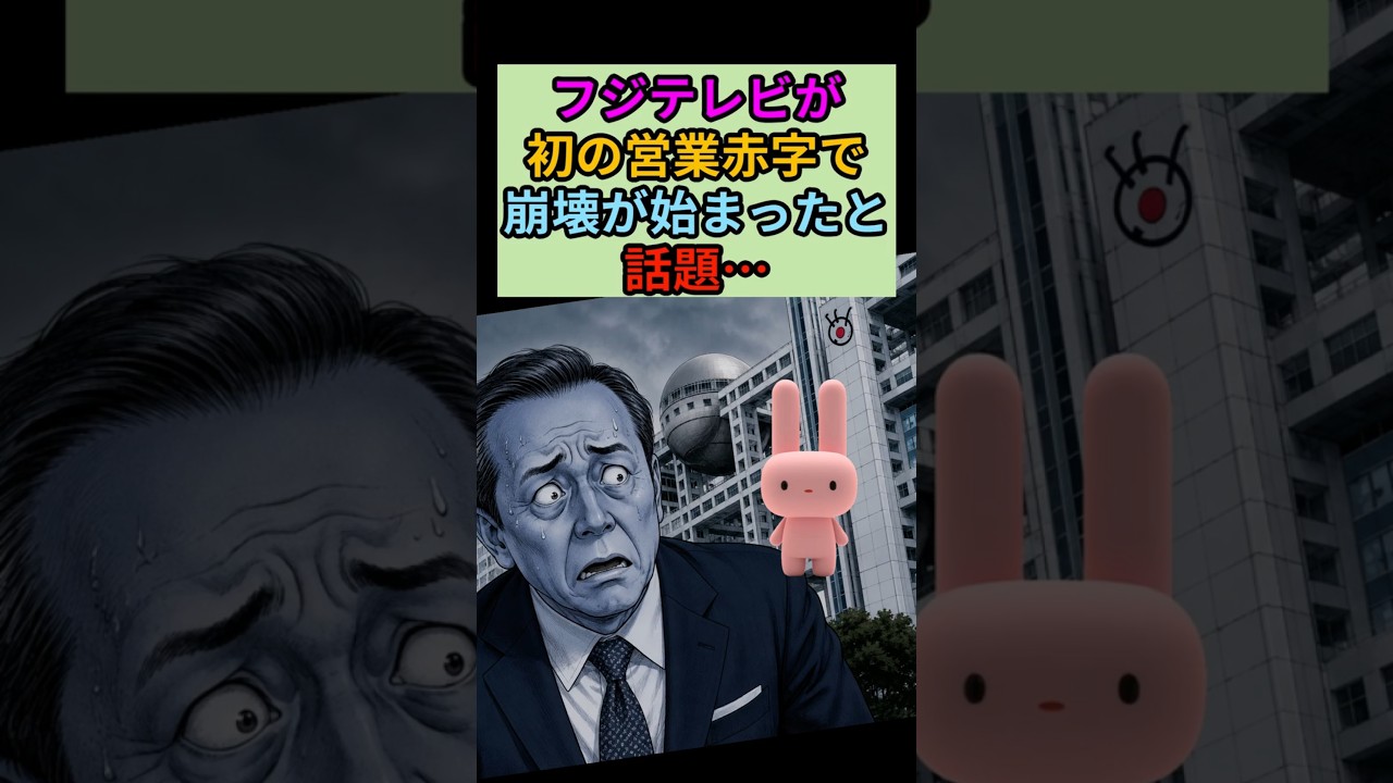 フジテレビ初の営業赤字87億円…！ついに信頼低下が表面化