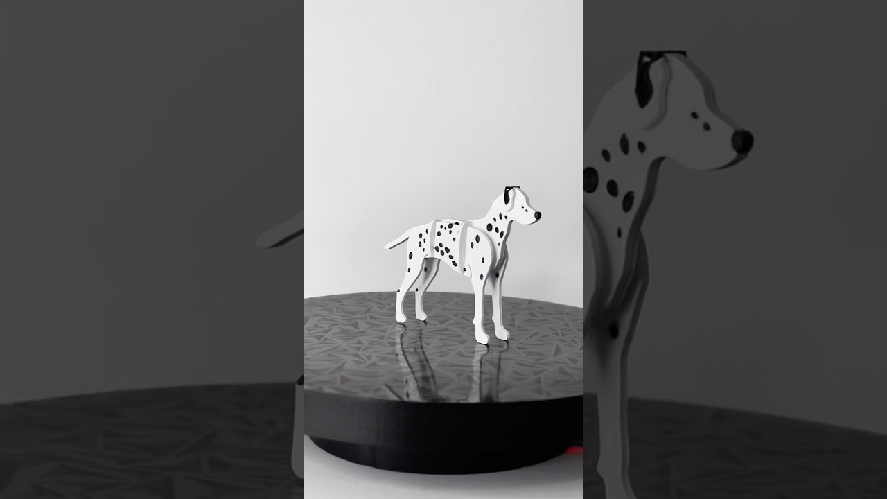 3D printed Dalmatian. 
