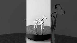 3D printed Dalmatian. #3dprinting #kitcard #dog
