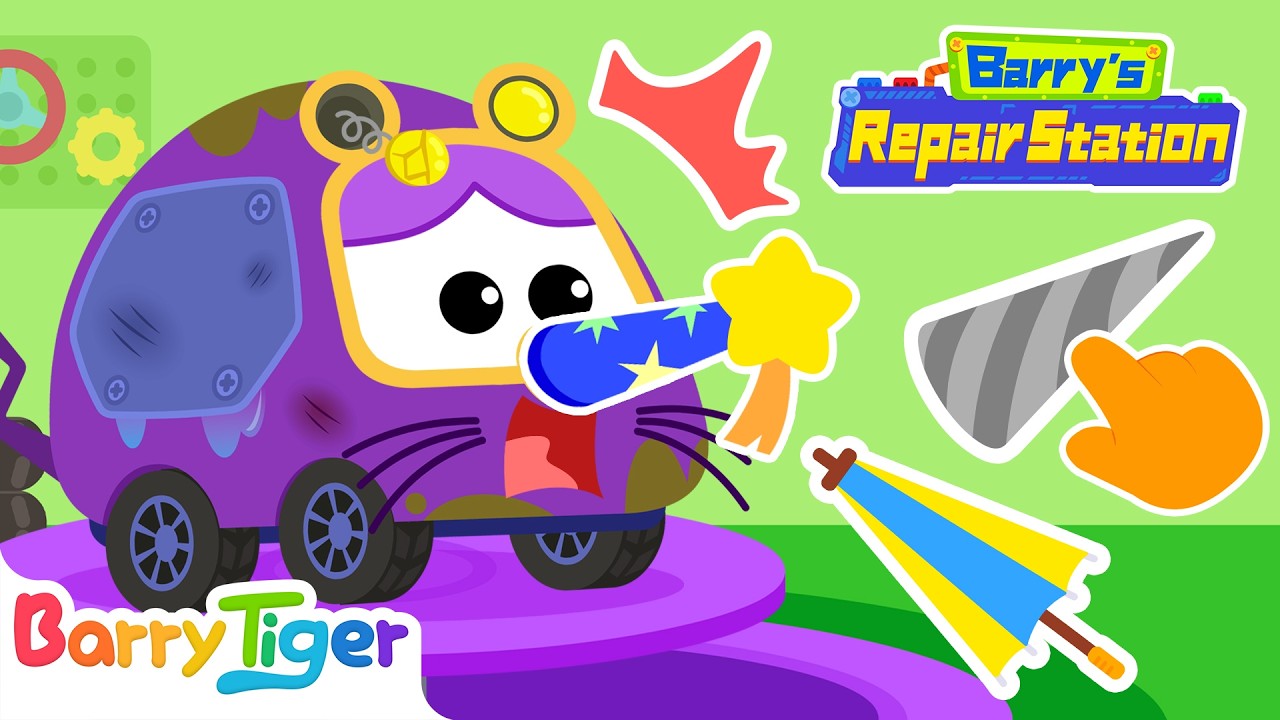 Mole Truck’s Treasure Hunt ⛏️ | Fun Car Repair Stories | Car Mechanic Cartoons | BarryTiger