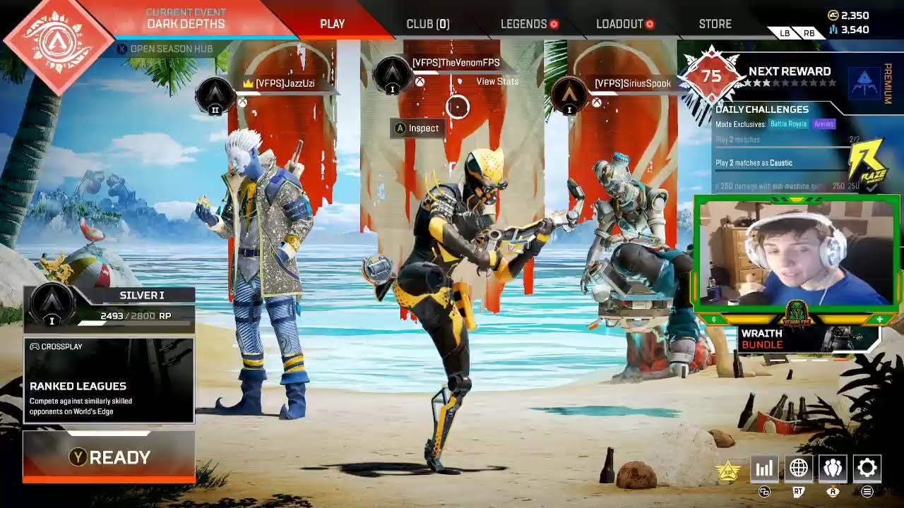 "OCTANE MAIN GOES ARENA RANKED!!!" Road to APEX PREDATOR #2 - Apex Legends LIVE w/ Venom FPS