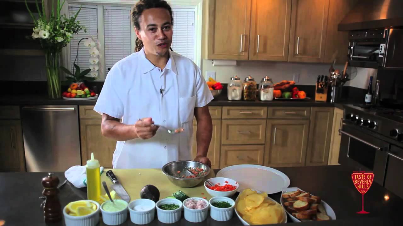 Elderoy Arendse ' Artic Char Tartare for The Taste of Beverly Hills