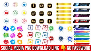 #Socialmedia PNG FREE download link 👇 No password
