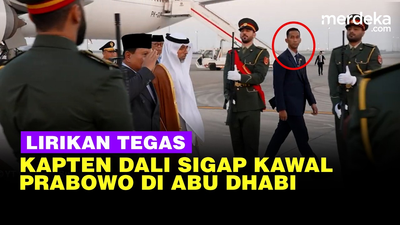 Lirikan Tegas Kapten TNI Dali, Paspampres Darah Kopassus Sigap Kawal Prabowo di Abu Dhabi