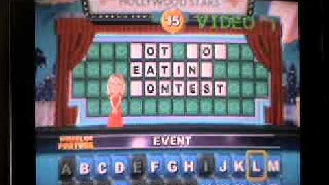 Wheel of Fortune Wii Run Game 9 Part 1 Multi-Million Dollar Run