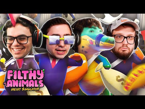 ANIMAIS FOFINHOS ROUBANDO BANCO | Filthy Animals com amigos