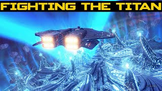 Fighting the Thargoid Titan and Glaive - Elite Dangerous