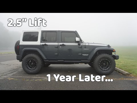 Teraflex 2.5" Lift Jeep Wrangler JK | 1 YEAR REVIEW - YouTube