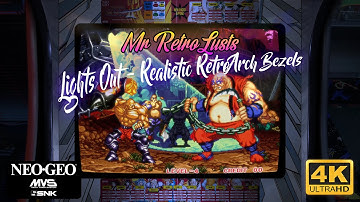 Neo Geo 4K - Lights Out - Realistic Retroarch Bezels