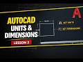 AutoCAD Units & Dimension Settings | AutoCAD Tutorial Hindi | Lesson 2