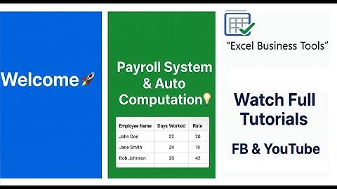 Excel Payroll System | Automated Salary, Deductions & Reports (VBA Tutorial)