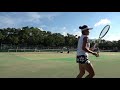 2019年IH テニス 女子 シングルス 3回戦 中島玲亜 (岡山学芸館 岡山) &times; 青木乙葉 (誉 愛知)