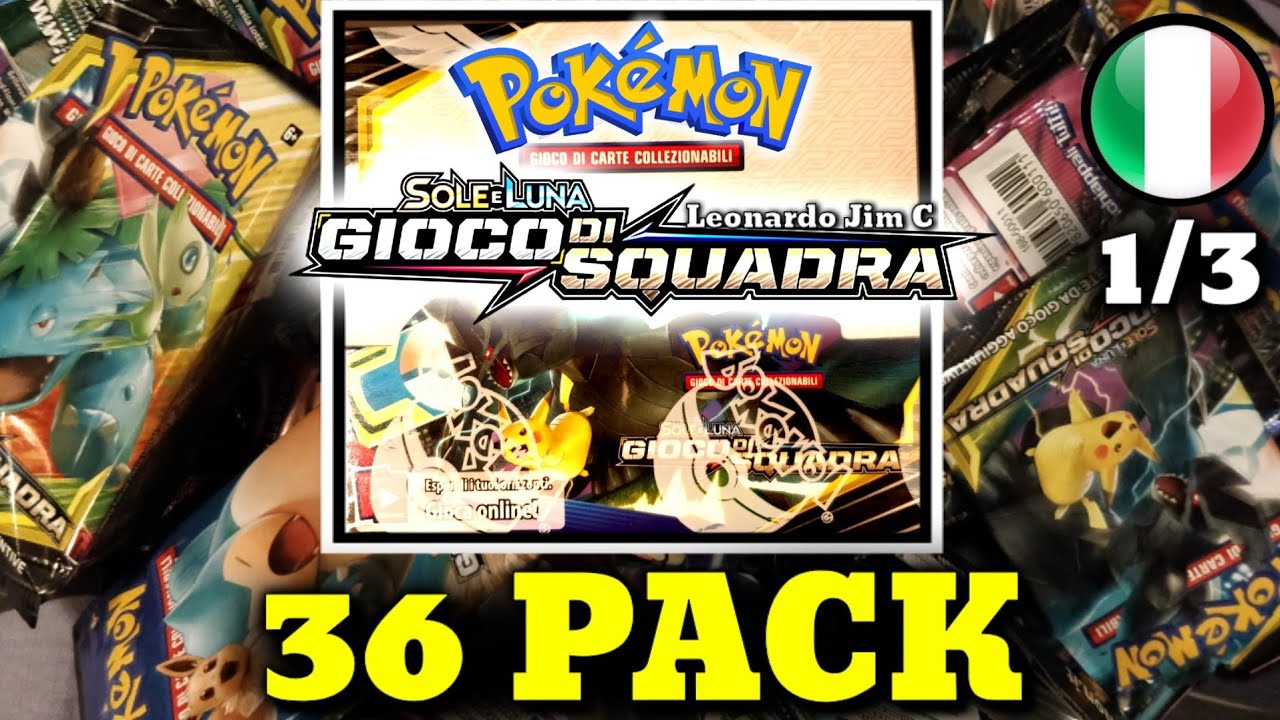 APERTURA BOX GIOCO DI SQUADRA 36 PACK POK MON IL PEGGIOR INIZIO DI 